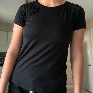 black sports shirt
